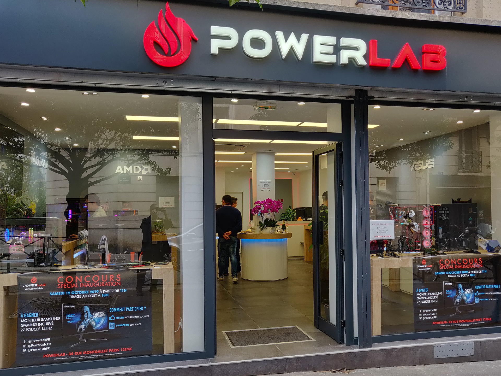 La boutique Powerlab, 34 rue Montgallet à Paris